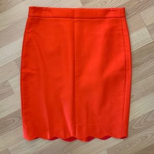 NWT: J. Crew scalloped pencil skirt